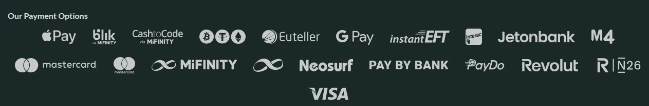 Lemon Casino crypto en payment-options